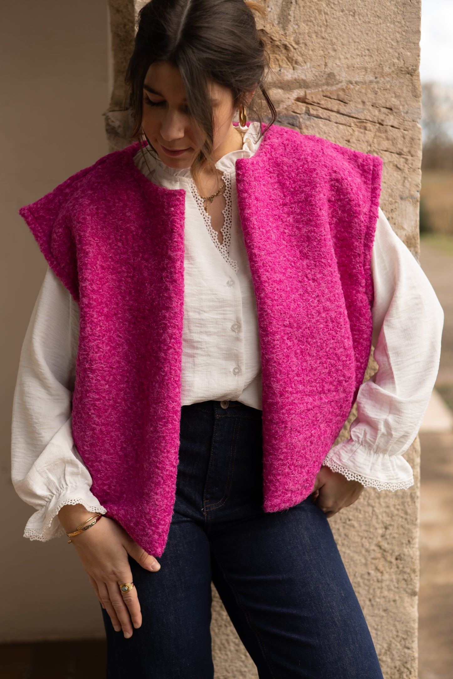 GILET ROBIN FUSHIA